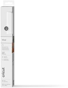 Cricut Permanent Adhesive Vinyl Sheet | 30.5 cm × 1.2 m | Frosted Opaque | Self-Adhesive Vinyl for All Cricut Cutting Machines