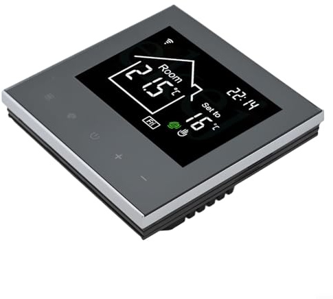 ZAMETTER Termostato digitale intelligente Programmabile Smart Wireless Termostati Ambiente Termostato Digitale da Parete Regolatore di Riscaldamento Centralizzato Gestione del Riscaldamento LED