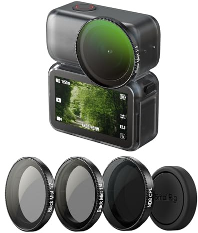 SMALLRIG Filter Kit for DJI Osmo Nano 1/2 1/4 Mist & ND8-CPL-5789 | Includes 1/2 Black Diffusion, 1/4 Black Diffusion, and ND8-CPL Polarizing Filters