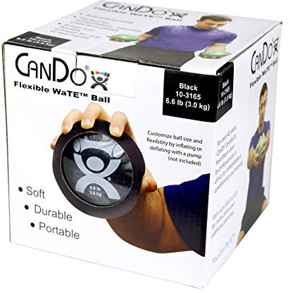 CanDo Gewichtsball - Trainingsball, schwarz, 3 kg