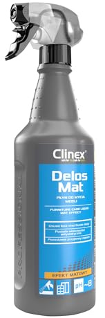 Clinex Delos Mat möbelrengöringsmedel & vård 1 000 ml/1 liter trärenare möbler – trävård – tar bort damm och smuts – antistatiska egenskaper miljövänlig
