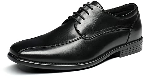 Bruno Marc Men's Lace Up Oxford Dress Shoes Brogues Derbys Formal Shoes for Men and School Shoes in Business, Party and Work,DP03,Black,7 UK /8 US