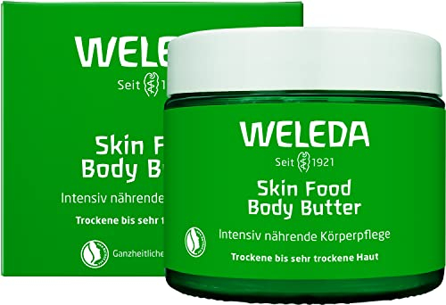 WELEDA Bio Skin Food Body Butter - vegane Naturkosmetik Körperbutter mit Sheabutter & Kakaobutter. Unisex Körperpflege Creme für Frauen & Männer zur Hautpflege von trockener & rauer Haut (1x 150ml)