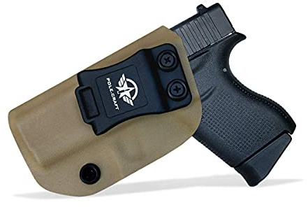 IWB Tactical KYDEX Pistolenholster Für: Glock 43 / Glock 43X Pistolenhalfter Hängend Verdeckte/Versteckte Pistole Case Waffenholster