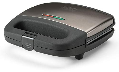 Black+Decker BXSA750E ES9680060B Sandwichera, Grill, 750 W, Acciaio Inox