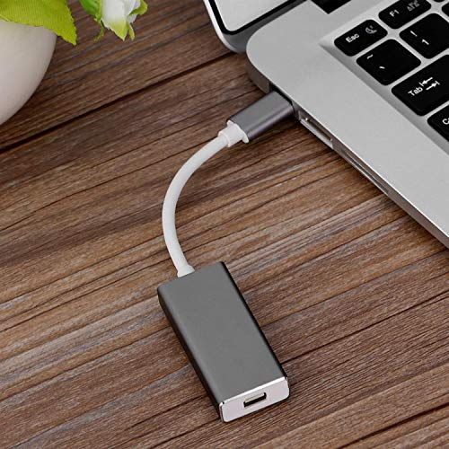 USB Type-C auf Mini Displayport Adapter, 4K@60hz USB C zu Mini DP Video Converter Unterstützung Type C Geräte mit DP/ALT-Modus zu LED Cinema Display, iMac etc MiniDP Display Geräte,Nicht bidirektional