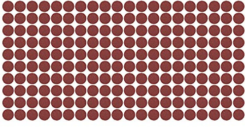 200 Stück 1 in 25 mm Scheibe Rotes Schleifpapier, Aluminiumoxid-Schleifscheiben-Set mit Rückbeflockung Feuchtigkeits-Hitzeschutz zum Schleifen von Füllern, Grundierungen, Spachtelmassen(400#)