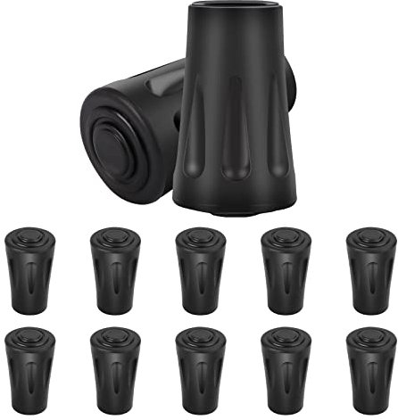 12 Stück Nordic Walking Pads, Walking Stöcke Walking Pads Asphalt Gummipuffer Für Alle Gängigen Nordic Walking Stöcke Trekkingstöcke Gummipuffer Mit Einen Durchmesser Von 12mm