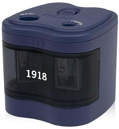 MILAN® Blíster sacapuntas eléctrico MAXI-REGULAR (pilas incluidas) serie 1918, azul marino