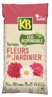 KB Terreau Pour Fleurs Du Jardinier Uab 40l