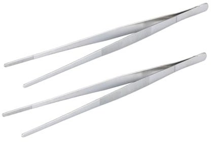 Zerodeko 2pcs Food Clips Stainless Steel Food Clamps Steak Clamp Small Kitchen Gadget