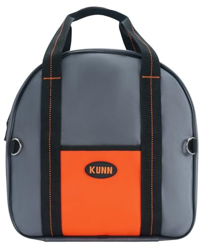 KUNN 14 Inch Jumper Cable Bag Durable Tools Cable Storage with Extra Pockets for Cables,Cords and Hoses,Grey