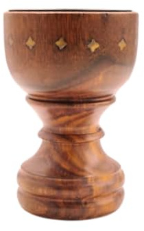 Taj Backflow Incense Burner - Wooden Oud Holder for Cones, Bakhoor Burner, and Jointed Incense - Ideal Spiritual Gifts for Women & Men - Premium Wood Burner Accessories Large