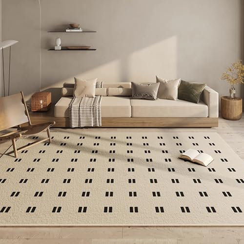 Tzvpsu Moderne teppiche,Khaki Schwarz Graffiti Design Rutschfester und langlebiger Teppich,bettumrandung wohnungs deko,120x160cm