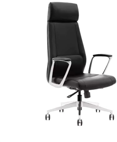 Xumh2024-3 Bürostuhl Ergonomischer Schreibtischstuhl Luxuriöser moderner Arbeitsstuhl, modische Büromöbel, Bürostuhl, luxuriöser Drehstuhl, anhebbarer Bürostuhl Lendenwirbelstütze(Schwarz)