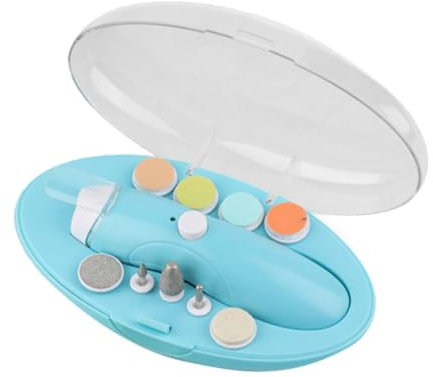 BELLIFFY 1juego Cabezal De Pulido De Uñas Eléctrico Multifuncional Herramienta De Manicura Portátil Para Cuidado De Uñas Bebés Adultos y Mascotas Diseño Antisalpicaduras Material