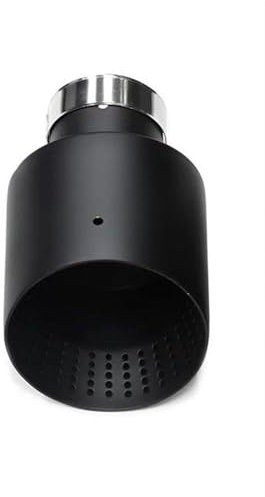 EKEGUY Auspuffblenden 1 Stück Mattschwarzer Edelstahl-Schalldämpfer-Spitzenrohr Universal-Auspuffspitze Für VW Für GTI MK7 Für Golf 7 Auspuffdüse Endrohrblenden(ID57MMOD114MM)