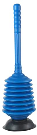 TOPBATHY Scolatutto WC ad Alta Pressione in Pp, Blu per Casa e Negozio