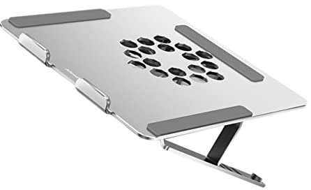 Uonlytech Enfriador para Laptop De Colores Soporte De Aleación Ajustable Silver Eficiente