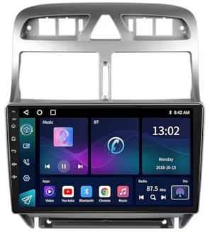 9 Inch Car Stereo Radio for Peugeot 307 CC SW 2002-2013 Android 13 Car Multimedia Player with WIFI FM RDS Radio GPS SWC Rear View Camera Bluetooth DVR Cooling fan(4+64G)