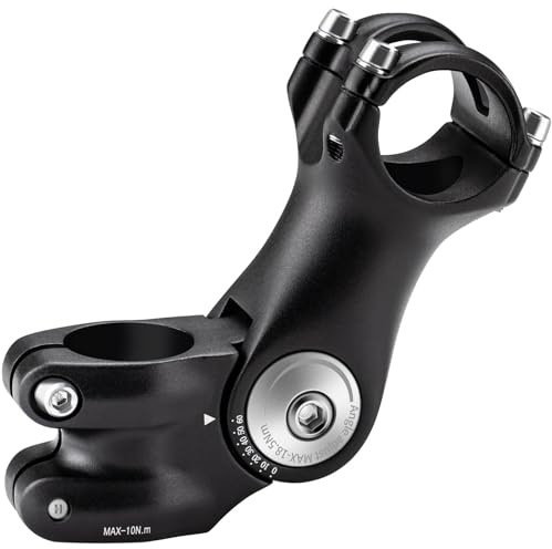 Zeekpowa Attacco manubrio bicicletta regolabile 28,6 mm rialzo manubrio bicicletta 105 mm MTB manubrio manubrio bicicletta 0 ~ 60 gradi