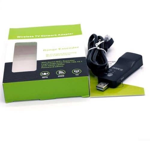 Estensore di segnale wireless, ripetitore alimentato tramite USB da 300 Mbps per Smart TV, facile configurazione della connessione WPS