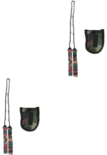 BESTonZON 2 Pièces Scie à Chaîne à Main de Camping Outil de Jardinage Urgence pour Élagage et Randonnée avec de Rangement Compact