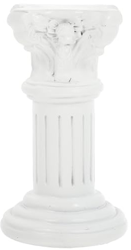 Toyvian Statua Romana in Resina Bianco Decorazione Nordic per Interni ed Esterni e Anti-sdrucciolo Design Vintage Raffinato e Giardino