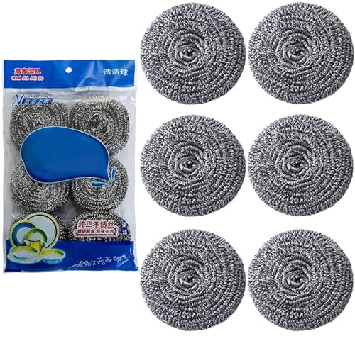 Limpiador de ollas de Acero Inoxidable | Herramienta de Limpieza de Utensilios | Depurador de Acero Inoxidable Resistente a los arañazos para el hogar, Cocina, Fregadero, Estufa, sartén, Olla, Plato