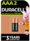 Duracell Recharge Ultra AAA 2 Piles Rechargeable 850 Mah 2x