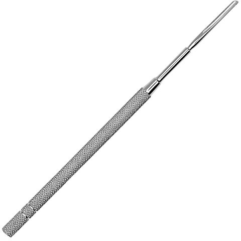 May - Cincel hueco - 2 mm de diámetro - Instrumento de pliegue de uñas para manicura y pedicura - Acero inoxidable