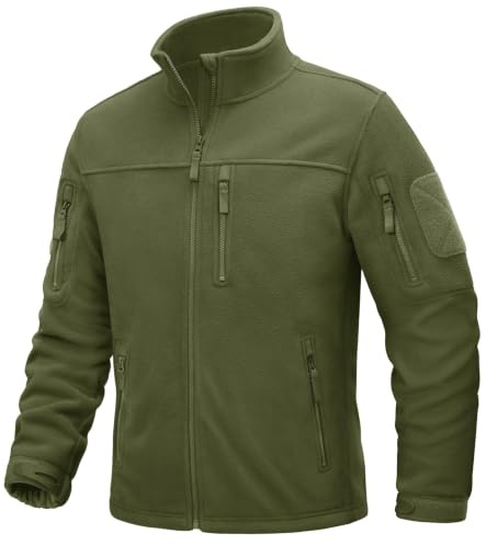 TACVASEN Herren Militär Outdoor Fleecejacke Warme Taktische Jacke Fleece Jacket
