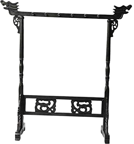 Harilla 12-poliger traditioneller chinesischer Pinselhalter, hängender Stifthalter, Kalligraphie-Pinsel-Stifthalter für, Schule,