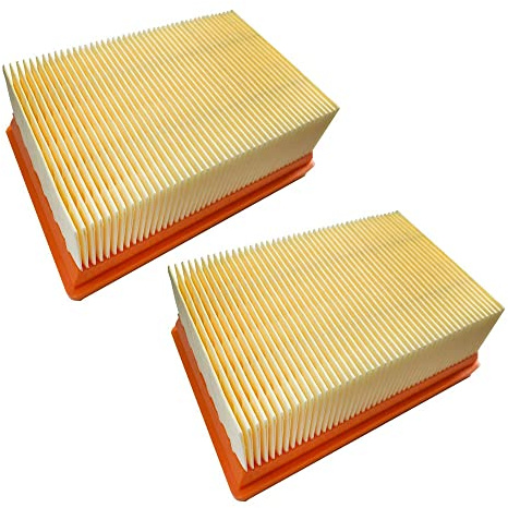 WANGCL 2 st dammsugarfilter ersättning för KARCHER platt-veckad MV4 MV5 MV6 WD4 WD5 WD6 P Premium WD5