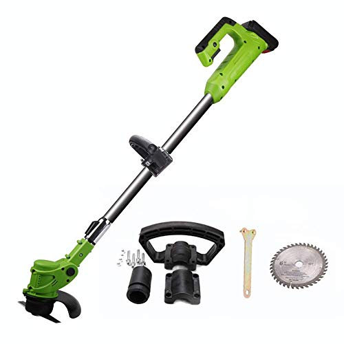ATAAY Cortacéspedes rotativos, cortacésped eléctrico, deshierbe inalámbrico para el hogar agrícola, batería de Litio de 24V, Herramienta de poda de jardín portátil GINOLEI