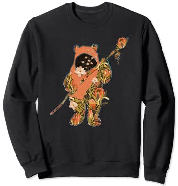 Star Wars Wicket Ewok Endor Floral Garden Reimagined Sweatshirt