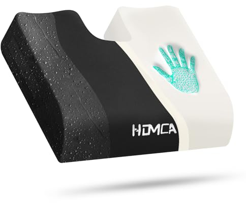 HOMCA Cojín Antiescaras para Silla de Ruedas, Cojin Coxis de Espuma Memoria con Funda Impermeable, Cojin Asiento Ergonómico para Oficina, Coche, Sofa, Hogar 40x45x7,5cm