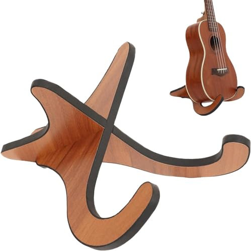 Gitarrenständer, Holz Ukulele Ständer, Ukuleleständer, Kleinere Gerätschaften und für Mandoline Violine ，Nicht für Gitarre geeignet(1Stücke)