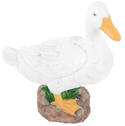MERRYHAPY Gartenskulptur Statue Figur Für Garten Teich Ornament Simuliert Lebendiges Dekor Lebensechtes Material