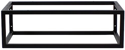 Ferro Wandkonsole Schwarz für Waschtischplatte 60 x 45 x 20 cm | Vielseitig einsetzbar als Waschtisch Halterung, Waschbecken Halterung oder Konsolenträger für individuelle Badmöbel