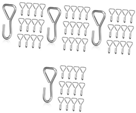Healifty 400pcs Heavy Duty Stainless Steel s Hooks for Car Seat Covers Versatile Hanging Hooks for Bags Ropes and Accessories Durable and Easy to Use s Shape Design