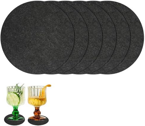 6 Stück Filzuntersetzer,untersetzer Topf,filzuntersetzer rund,Filz Gläser,Filzunterlage,Glasuntersetzer,Tischset,Topfuntersetzer,Tassenuntersetzer,fürGetränke,Tassen,Bar,Premium,Tischuntersetzer