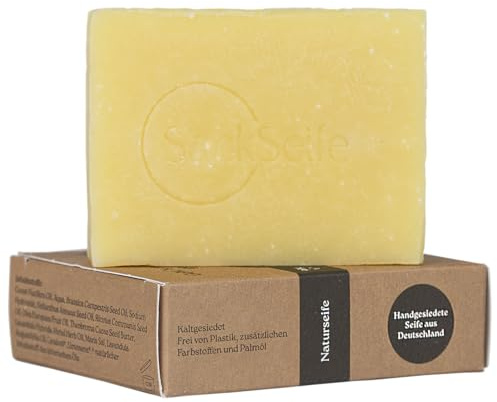 SackSeife | LavendelLord | festes Shampoo für Männer