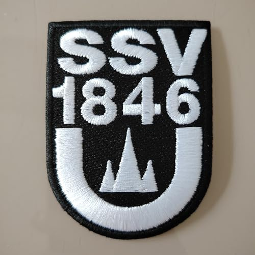 2stk SSV ULM Aufnäher Patch Football Fussball Soccer Club Iron on bügelbild aufbügler Badge Team logo