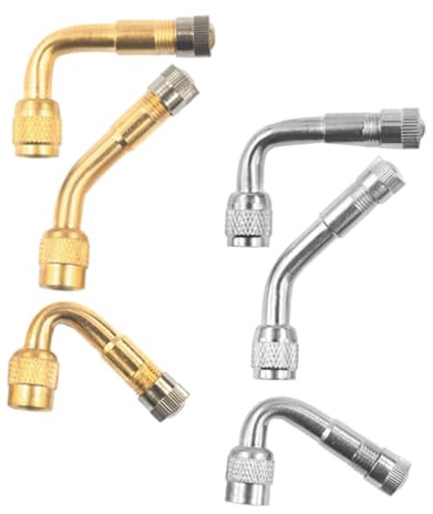 Mikinona 6pezzi Estensioni Per Valvole Pneumatiche Prolunga Asta Valvola Per Pneumatici Estensori Stelo Valvola Per Auto Accessori Per Pneumatici Adattatore Pneumatica