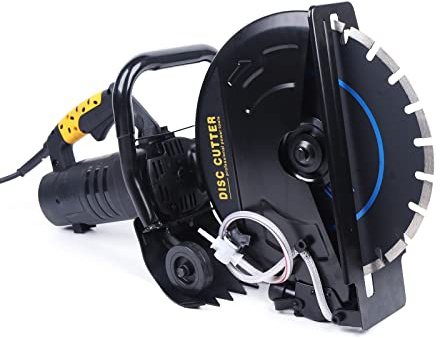 Elektrisch Betonsäge 2800W, 4600rpm Handgerät Trennschneider, 2-12cm Schnitttiefe Hochleistungs-Kreissäge, Steinschneidemaschine 35.5cm Sägeblattdurchmesser, Nass-Trocken Mauernutfräse