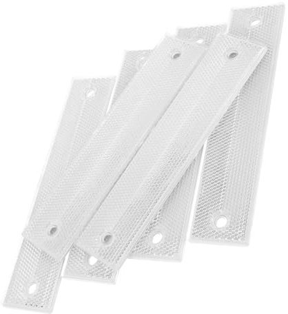 CHILDWEET 6Pcs Reflective Sign Post Panels High Visibility Road Markers for Driveway Parking Traffic Warning Reflectors Easy Installation Durable Outdoor Safety