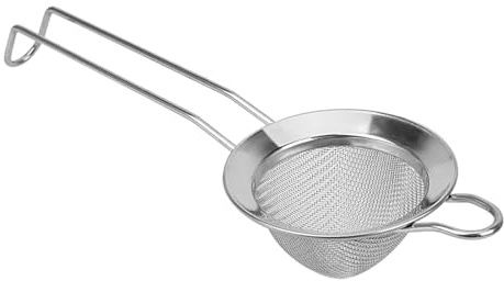 2 pz Cocktail Colino Farina Setaccio for La Rimozione di Punte Dal Succo Filo Acciaio Inossidabile Maglia Fine Strumenti Bar Per Cocktail(Silver)