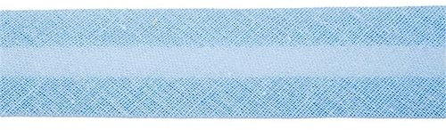 Jajasio Baumwoll Schrägband 25mm breit in 40 Farben, Einfassband Baumwolle Nahtband/Farbe: 32 - hellblau