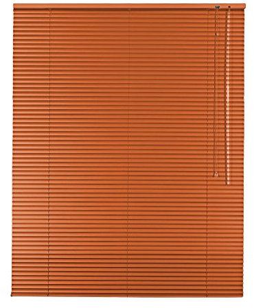 Easy-Shadow Hochwertige Alu-Aluminium Jalousie Rollo Jalousette 220 x 110 cm / 220x110 cm in Farbe orange - Bedienseite rechts/Maßanfertigung